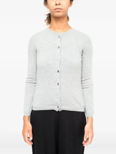 LA ROSE BUTTONED CASHMERE CARDIGAN