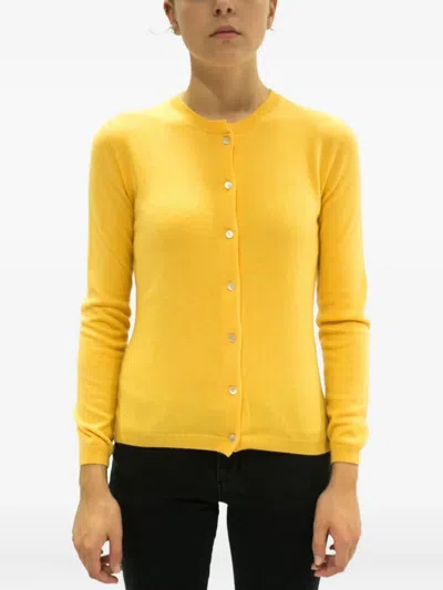 LA ROSE BUTTONED CASHMERE CARDIGAN