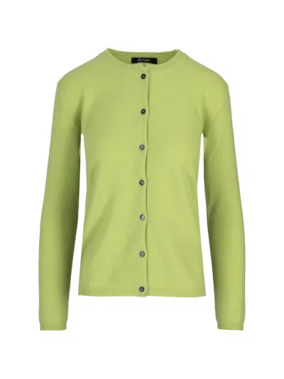 La Rose Button-up Cardigan In Green