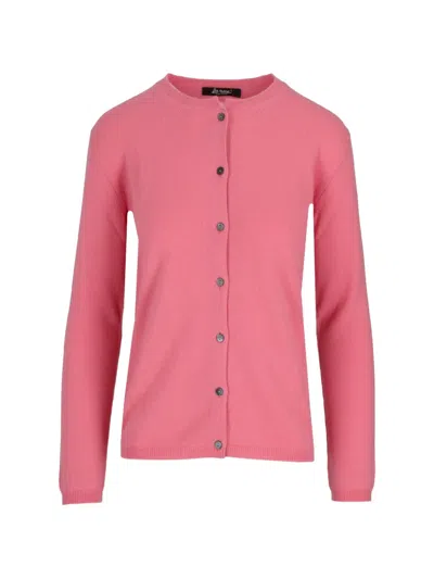La Rose Button-up Cardigan In Pink
