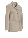 La Rose Cappotto Camoscio Avorio In Beige