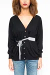 LA ROSE LA ROSE CARDIGAN BLACK