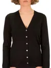 La Rose Cardigan Cashmere Nero