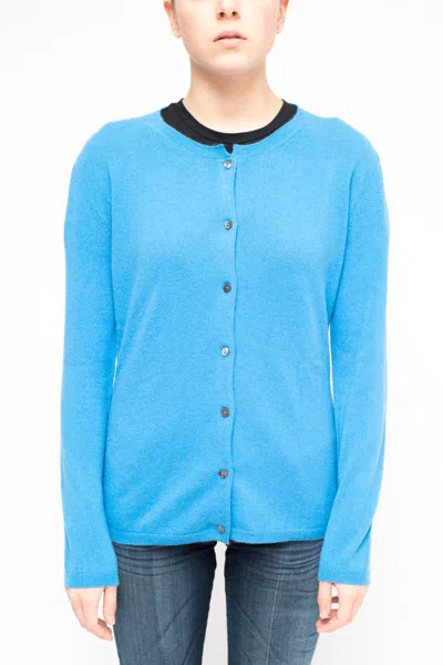 La Rose Cardigan Lightblue In Multicolor