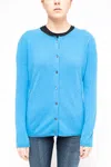La Rose Cardigan Lightblue In Multicolor