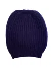 La Rose Navy Blue Classic Beanie Hat