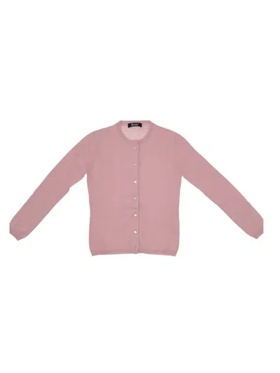 LA ROSE CASHMERE BUTTON CARDIGAN