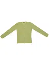 La Rose Button-front Cashmere Cardigan