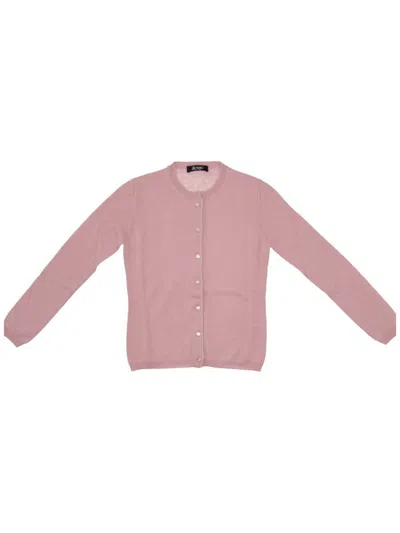 La Rose Cashmere Cardigan In Baby Pink