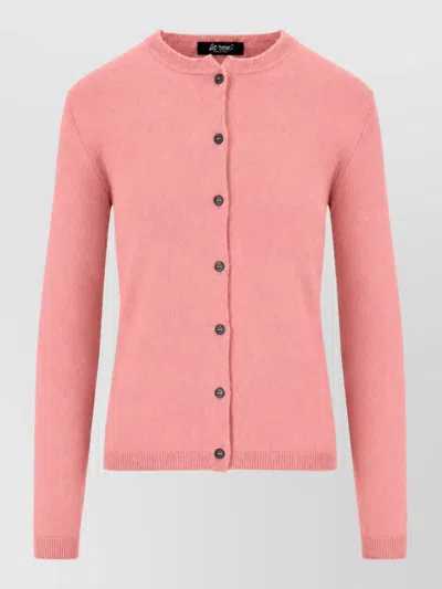 La Rose Cashmere Cardigan In Pink