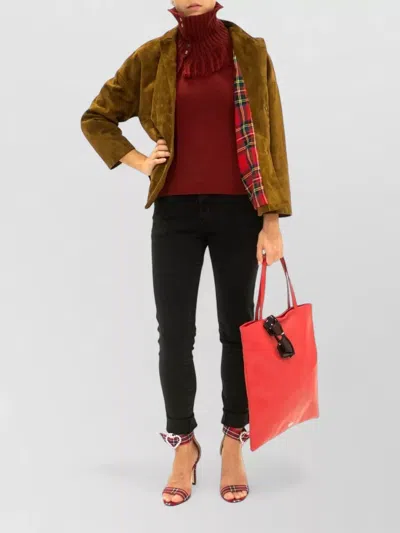 La Rose Cashmere Knit Top Three Quarter Sleeves