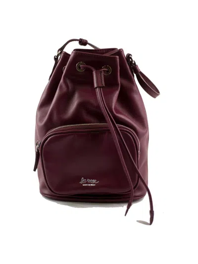 La Rose Cherry Logo Bucket Bag In Red