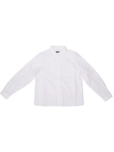 La Rose Cotto Poplin Shirt In White