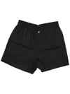 La Rose Elasticated-waist Shorts In Black