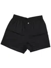 La Rose Elasticated-waist Shorts In Black