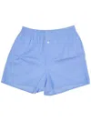 La Rose Elasticated-waist Shorts In Blue
