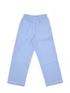 La Rose Striped Wide-leg Trousers In Blue