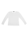 La Rose Long Sleeve Jersey T-shirt In White