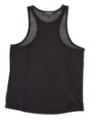 La Rose Light Jersey Cotton Cropped Tank Top In Black