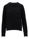 La Rose Crew-neck Sweater In Black