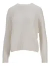 La Rose Crew-neck Sweater In Neutral
