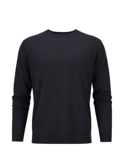 La Rose Crew-neck Sweater In Black