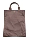 La Rose Dark Brown Logo Tote