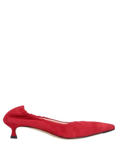 La Rose Decollete' Elast Camoscio In Red