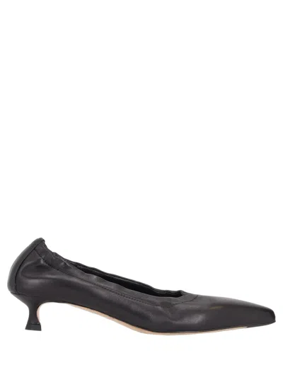 La Rose Decollete' Elast Nappa In Black