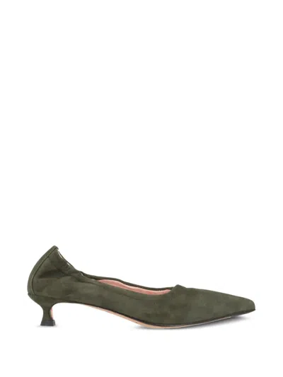 La Rose Elasticated Pointed-toe Pumps In Green