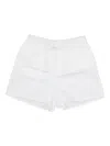 La Rose Elasticated-waist Shorts In White