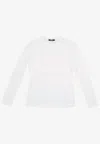 La Rose Essential Long-sleeved T-shirt In White