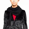 La Rose Fazzoletto Cashmere Black In Multicolor