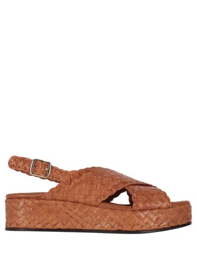 La Rose Forli Trenzado Plato Unicolor In Brown