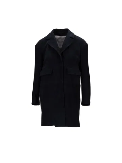 La Rose Giacca Camoscio Spacco Dietro In Blue