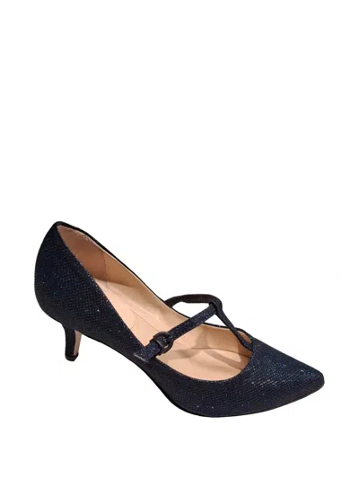 La Rose Glitter-effect T-bar Pumps In Black