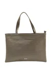 La Rose Grey Logo Tote Bag In Grey