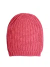 La Rose Cash Costa Corto Ribbed Beanie In Fresia