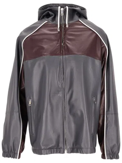 LA ROSE LA ROSE HOODED LEATHER VINTAGE JACKET