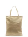 La Rose Ivory Leather Tote In White