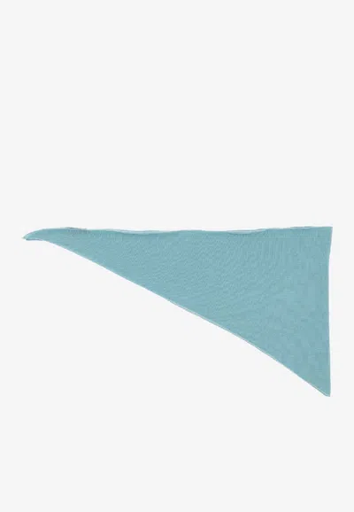 La Rose Kefia Cashmere Scarf In Blue