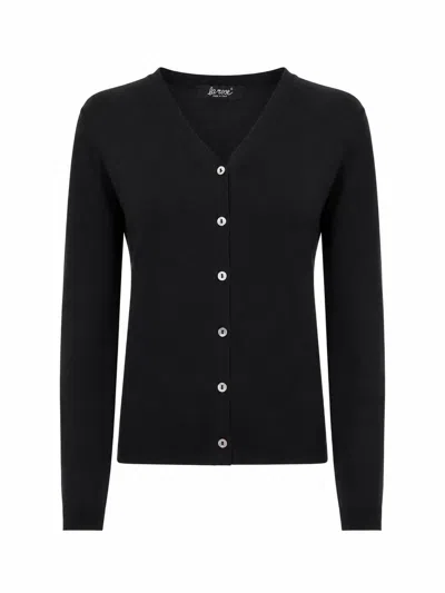 La Rose Cardigan Knit Black