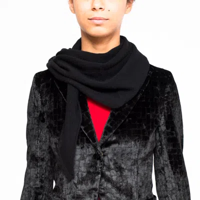 La Rose Fazzoletto Cashmere Black