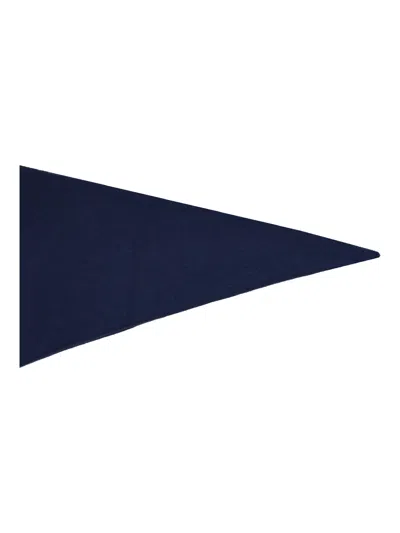 La Rose Kefia Cashmere Navy Blue