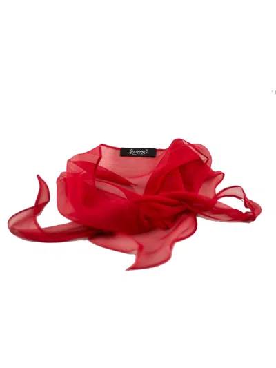 La Rose Kefia Scarf In Red