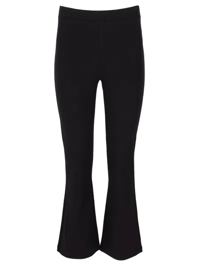 La Rose Leggins Zampa Larga In Black