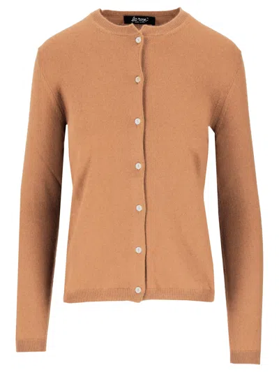 La Rose Cardigan Cashmere In Orange
