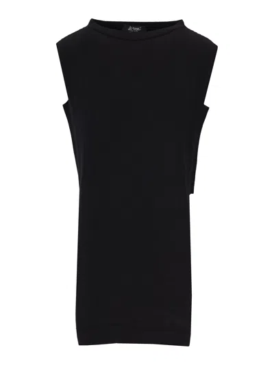 La Rose Gilet Links Cashmere Black
