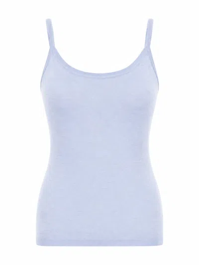 La Rose Tank Cash/silk Sky In Blue