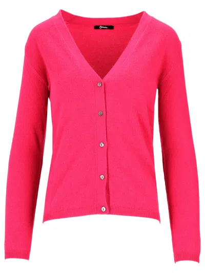 La Rose V Cardigan In Pink